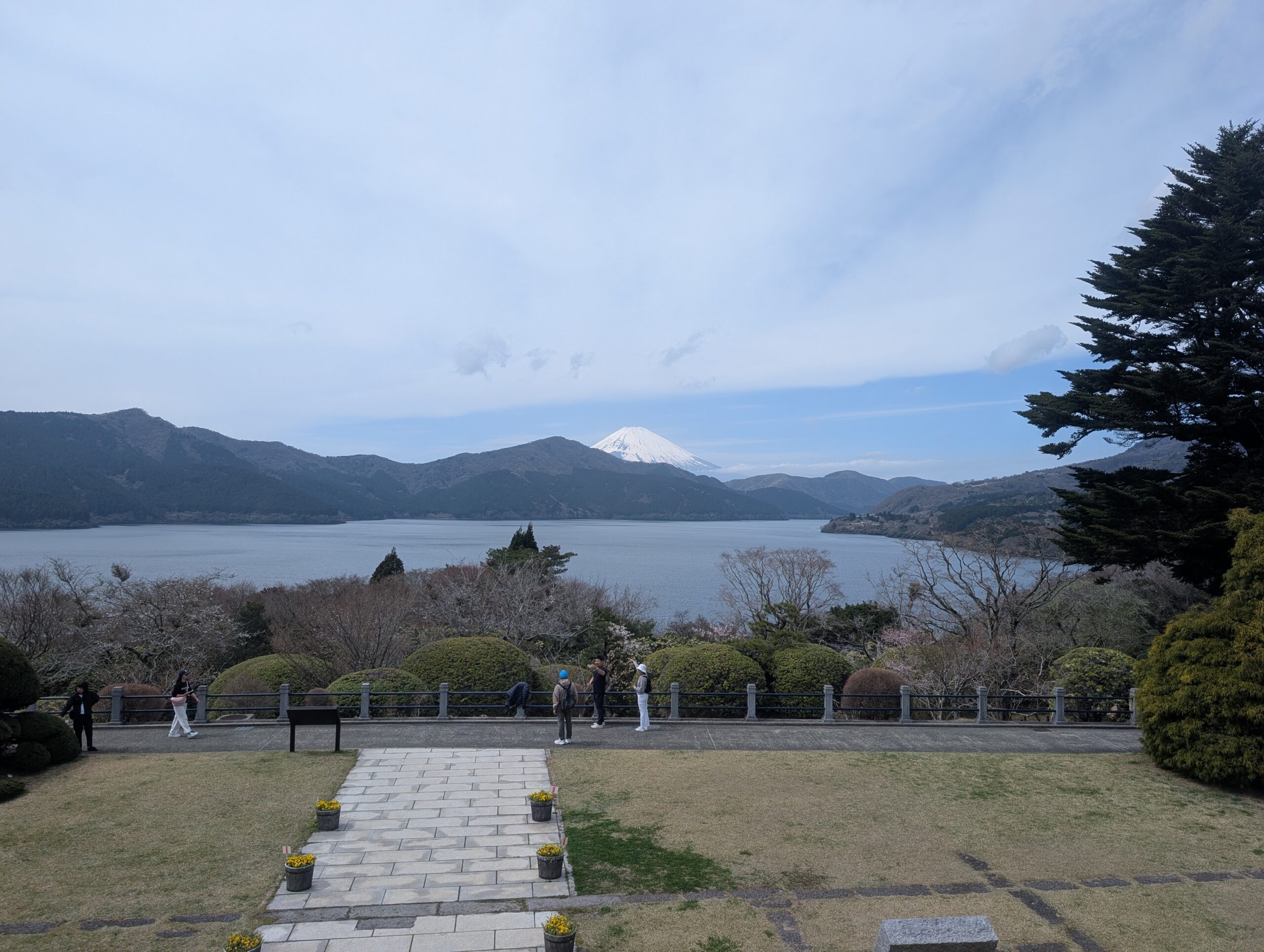 恩賜公園から見えた富士山