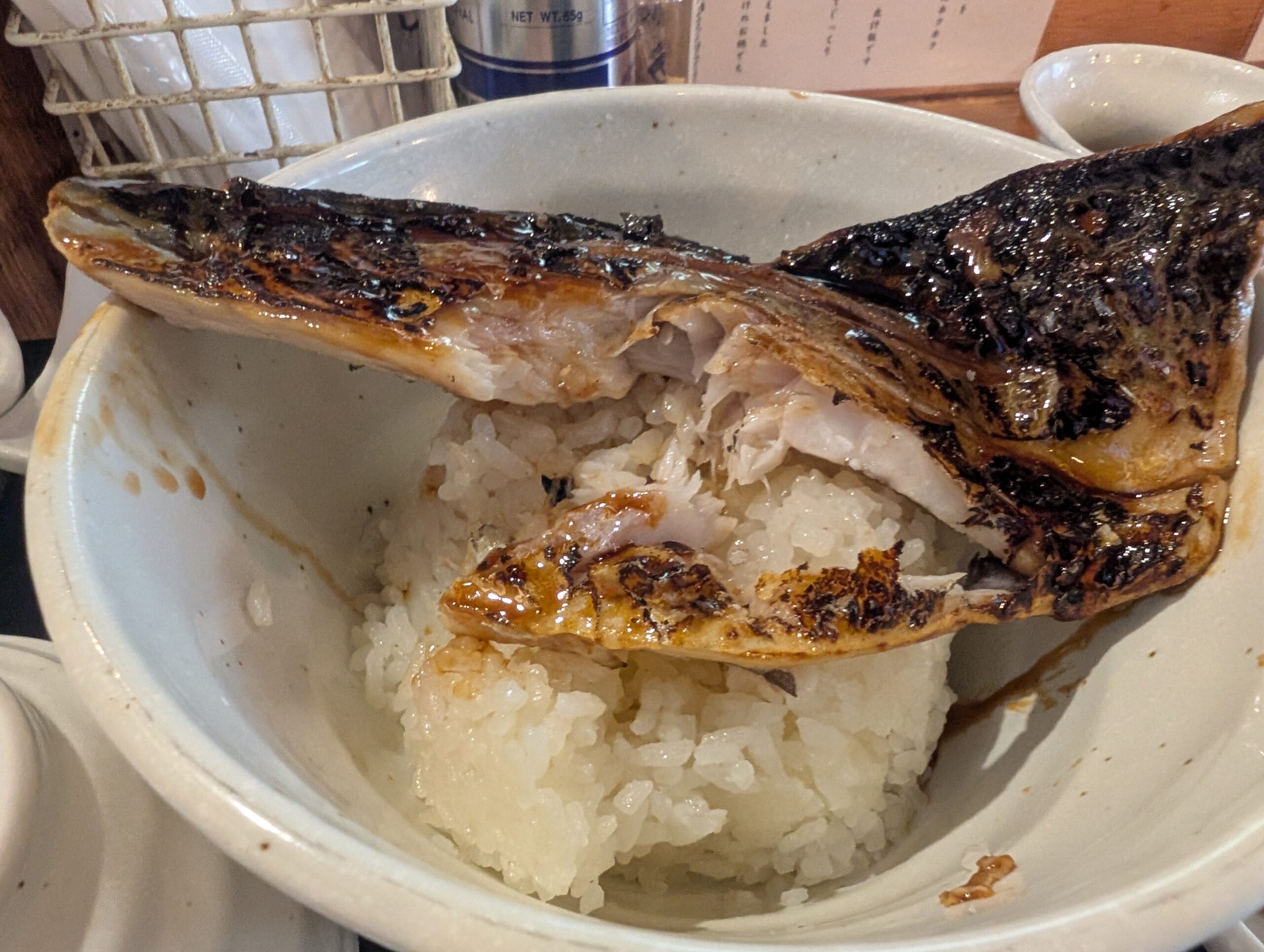 鯖匠水道橋のたれ鯖定食アップ写真1