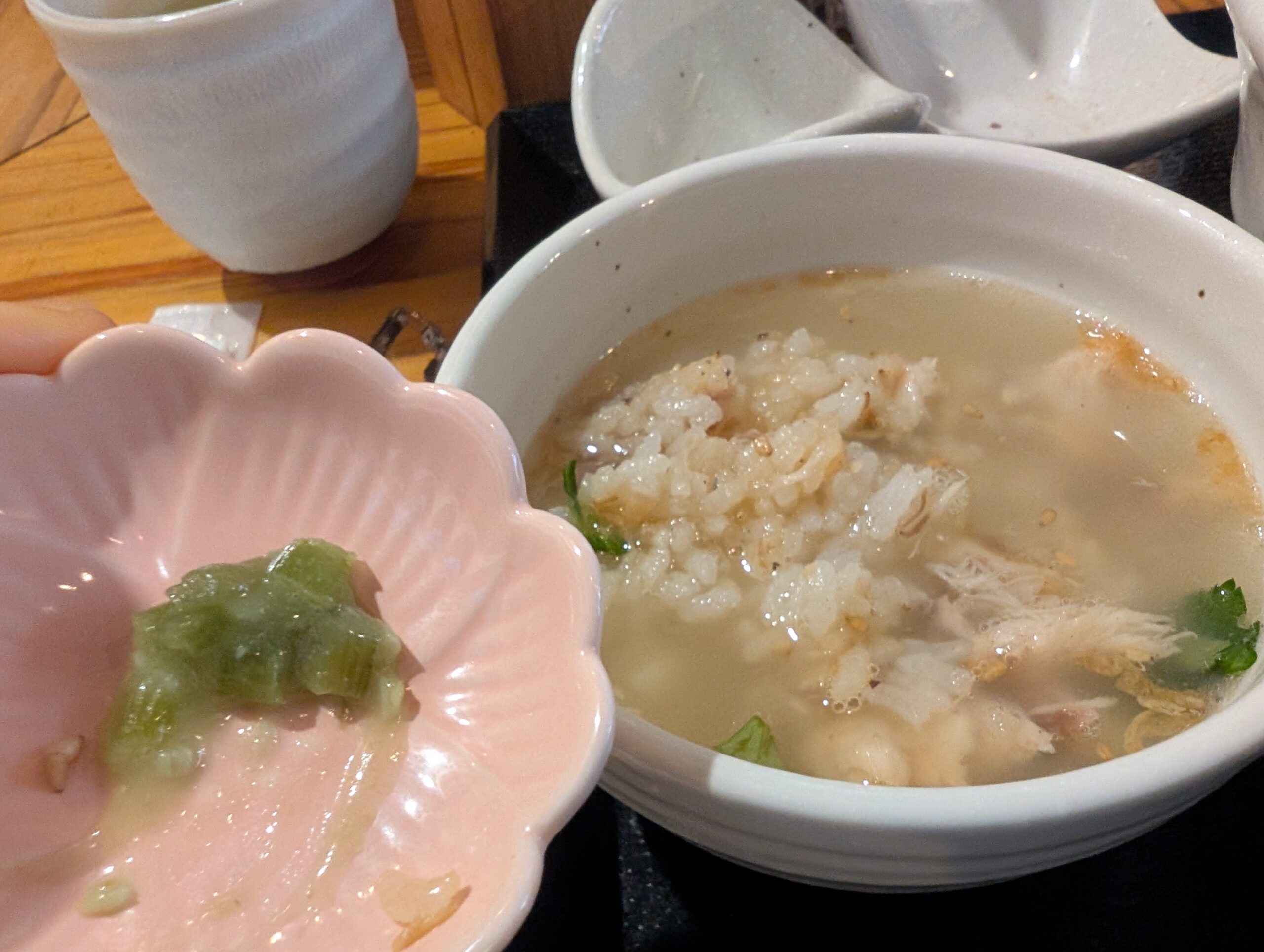 鯖匠水道橋のだし汁をかけたお茶漬け風写真1