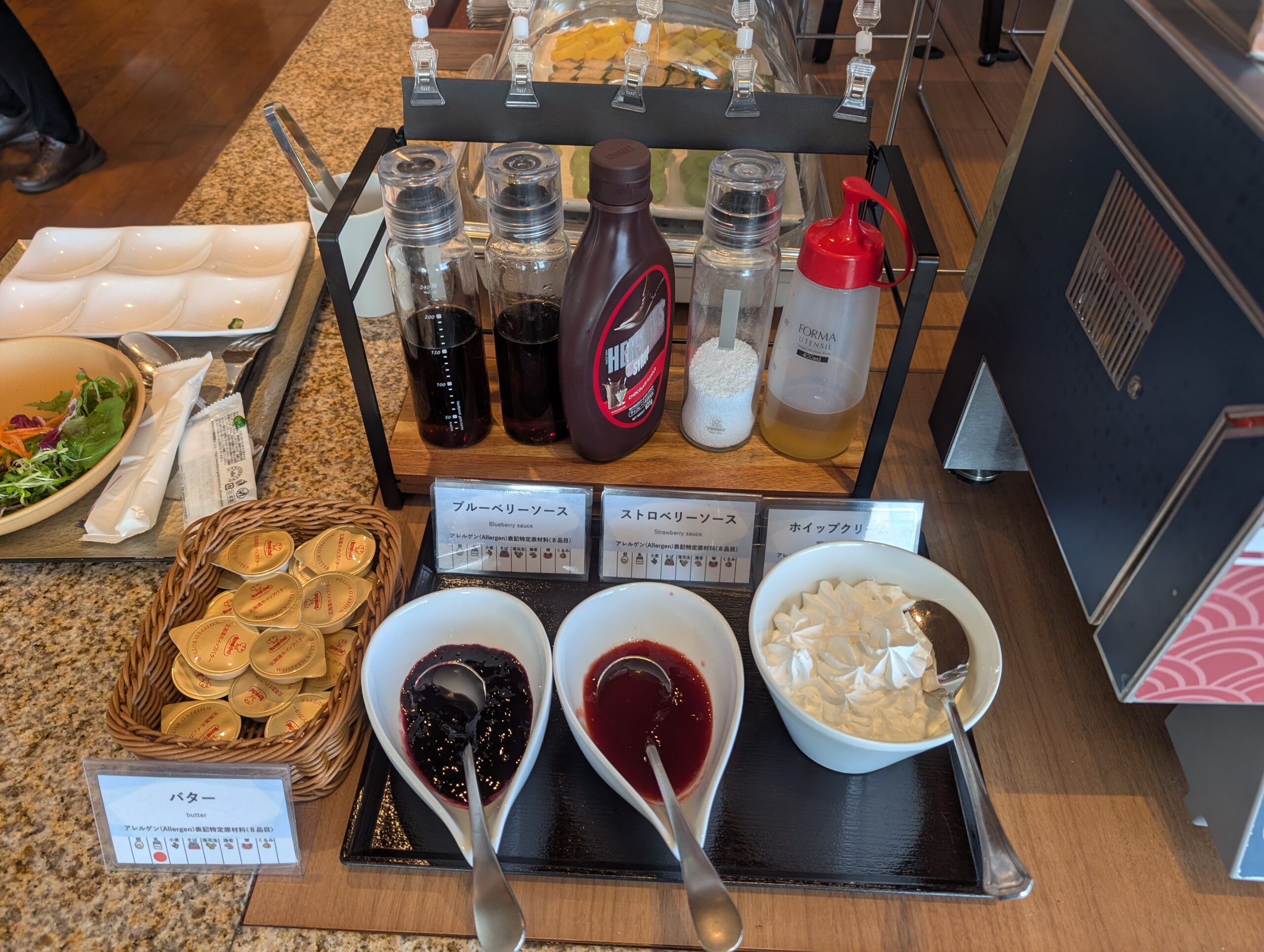 ラビスタ横須賀観音崎テラスの朝食バイキングのドリンクやデザート